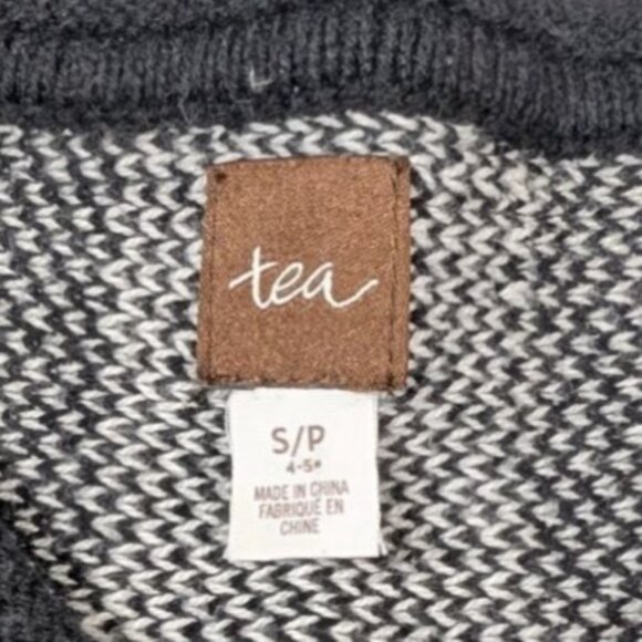 Tea Collection Striped Cardigan Knit Sweater Girls Small 4-5 - Picture 3 of 5